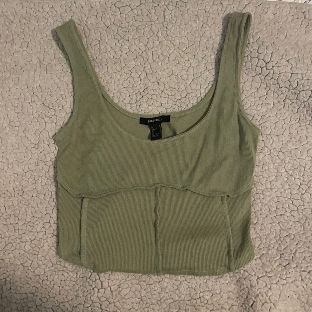 forever 21 green tank